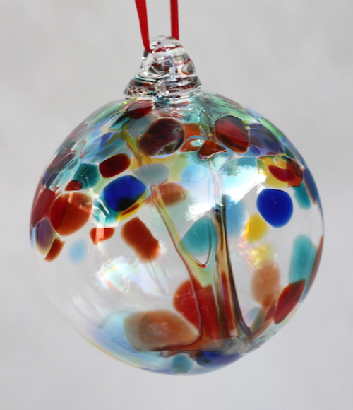 Click to view detail for DB-1077 Ornament Witchball-Big Confetti $37